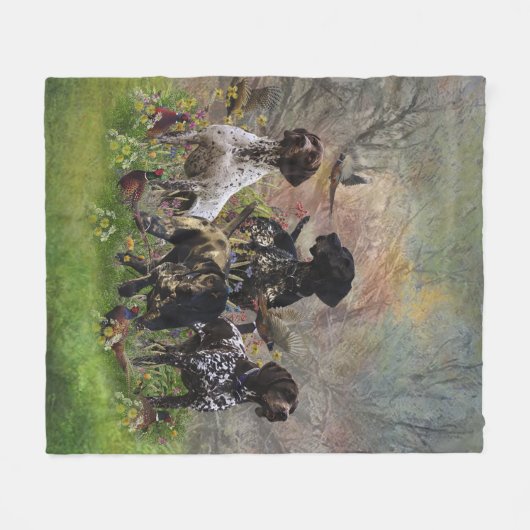 Hunting faasant met SAP Fleece Deken (Voorkant (Horizontaal))