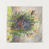 Hunting-fazant Wandkleed (Voorkant (horizontaal))