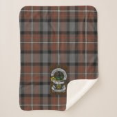 Hunting Ferguson Tartan Sherpa Blanket Throw (Voorkant)