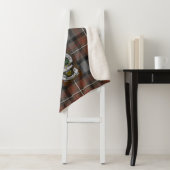 Hunting Ferguson Tartan Sherpa Blanket Throw (In situ)