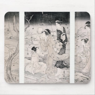 Hunting fireflies bij de nachtelijke herfst, 1796- muismat