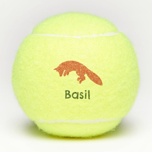 Hunting fox tennis ball tennisballen (Voorkant)