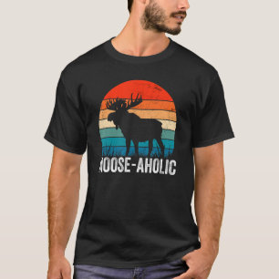 Hunting Graphic Moose aholic Women Mannen Moose Hu T-shirt