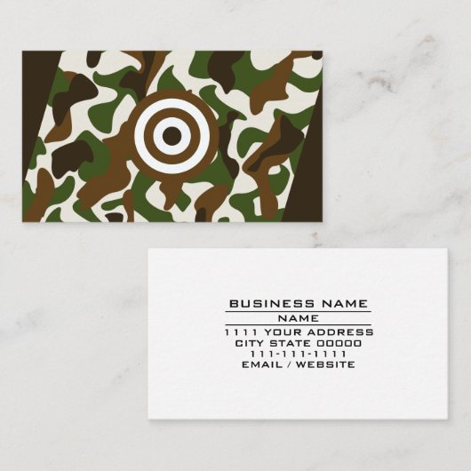 Hunting Gunsmith Trade Repair Maintenance Supply Visitekaartje (Voorkant / Achterkant)