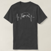 Hunting Heartbeat EKS Wild Boar Pig Hunter Hog Rem T-shirt (Design voorkant)