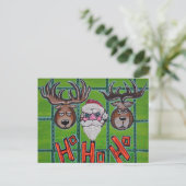 Hunting Ho Ho Ho Briefkaarten (Staand voorkant)