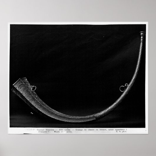 Hunting Horn van Francois I Poster (Voorkant)