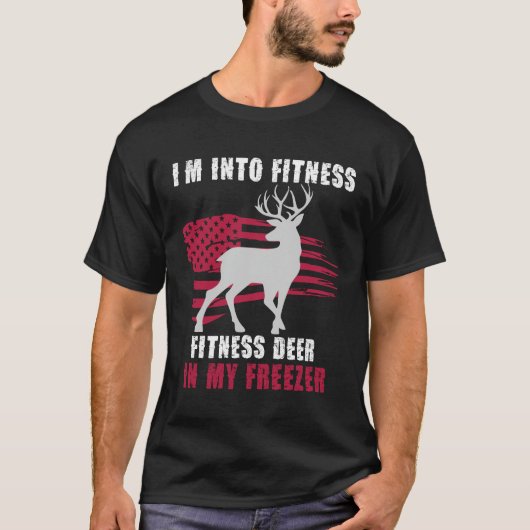 Hunting Im Into Fitness Fit_ness Deer Freezer Men  T-shirt (Voorkant)