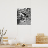 Hunting in de Adirondacks, 1902.  foto Poster (Keuken)