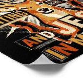 Hunting In My Veins Jesus In Heart Christian Deer  Poster (Hoek)