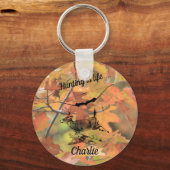 Hunting is een persoonlijke reddingsbok en een boo sleutelhanger (Voorkant)