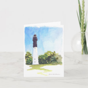 Hunting Island Lighthouse Notecard Kaart