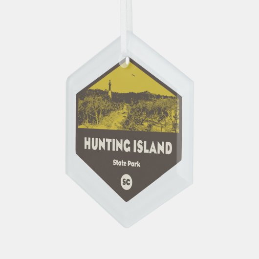 Hunting Island State Park Glas Ornament (Voorkant links)