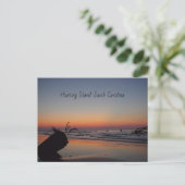 Hunting Island Zonsopgang Briefkaart (Staand voorkant)