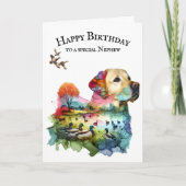 Hunting Labrador Retriever Neef Kaart (Voorkant)