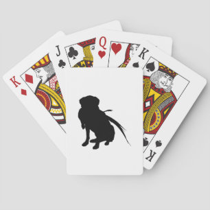 Hunting Labrador Retriever Silhouette Love Dogs Pokerkaarten