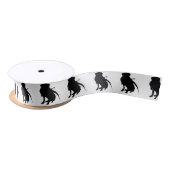 Hunting Labrador Retriever Silhouette Love Dogs Satijnen Lint (Spoel)