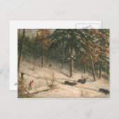 Hunting Moose Briefkaart (Voorkant / Achterkant)