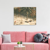 Hunting Moose Canvas Afdruk (Insitu (Woonkamer))