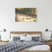 Hunting Moose Canvas Afdruk (Insitu (Slaapkamer))