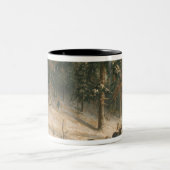 Hunting Moose Tweekleurige Koffiemok (Center)