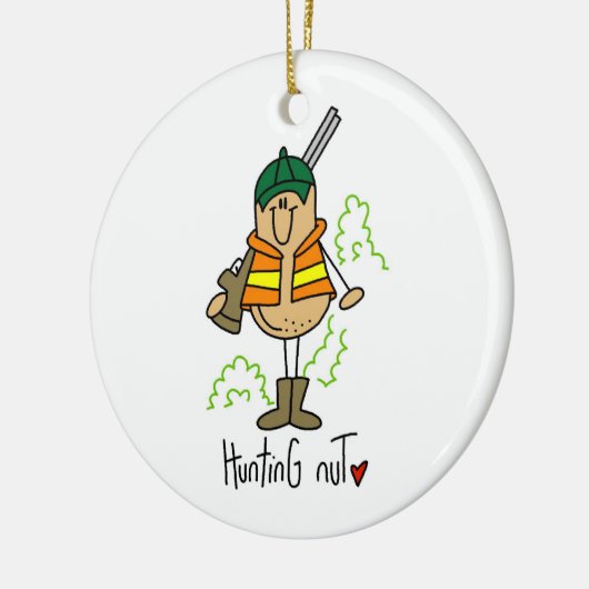 Hunting Nut T-shirts en cadeautjes Keramisch Ornament (Links)