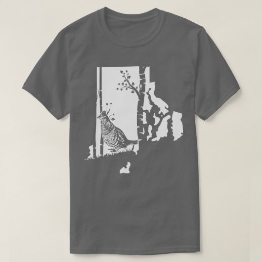 Hunting Partridge Grouse (17) T-shirt (Design voorkant)