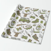 Hunting Pattern Cadeaupapier (Uitgerold)
