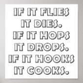 Hunting Poem Funny Hunting Poster (Voorkant)