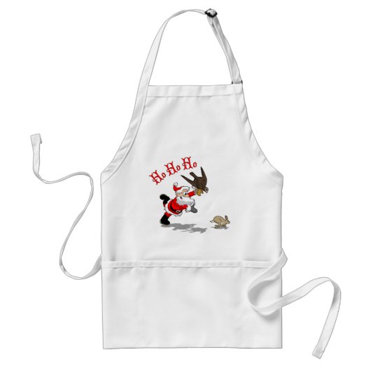 Hunting Santa Standaard Schort (Voorkant)