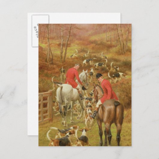 Hunting Scene, 1906 Briefkaart (Voorkant / Achterkant)