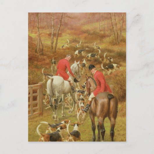 Hunting Scene, 1906 Briefkaart (Voorkant)