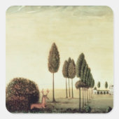 Hunting Scene 2 Vierkante Sticker (Voorkant)