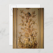 Hunting scène, houtpaneling uit eetkamer briefkaart (Voorkant / Achterkant)