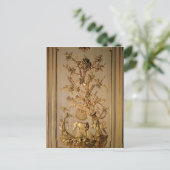 Hunting scène, houtpaneling uit eetkamer briefkaart (Staand voorkant)