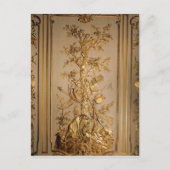 Hunting scène, houtpaneling uit het eten briefkaart (Voorkant)