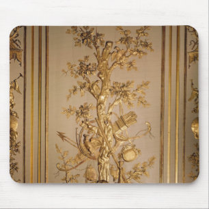 Hunting scène, houtpaneling uit het eten muismat