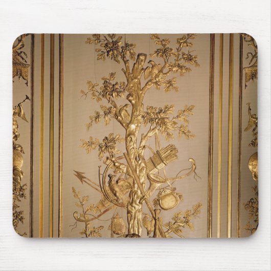 Hunting scène, houtpaneling uit het eten muismat (Voorkant)