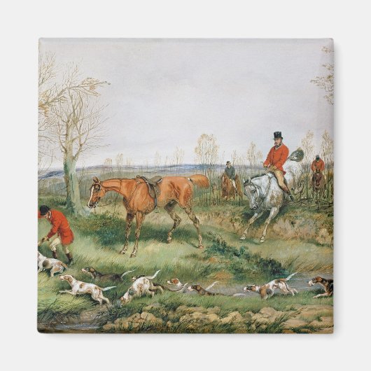 Hunting Scene Magneet (Voorkant)
