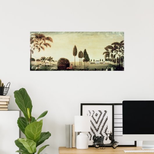 Hunting Scene Poster (Thuiskantoor)