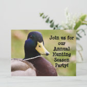 Hunting Season Duck Invitation Kaart (Staand voorkant)