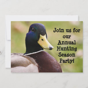 Hunting Season Duck Invitation Kaart