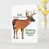 Hunting Season Kaart (Gele Bloem)