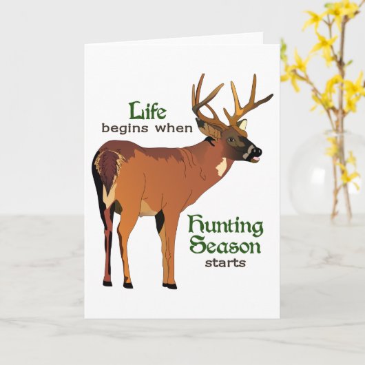 Hunting Season Kaart (Gele Bloem)