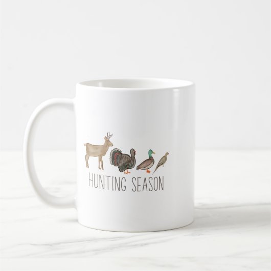 Hunting Season Kids Deer Turkey Duck Dove Toddler  Koffiemok (Links)