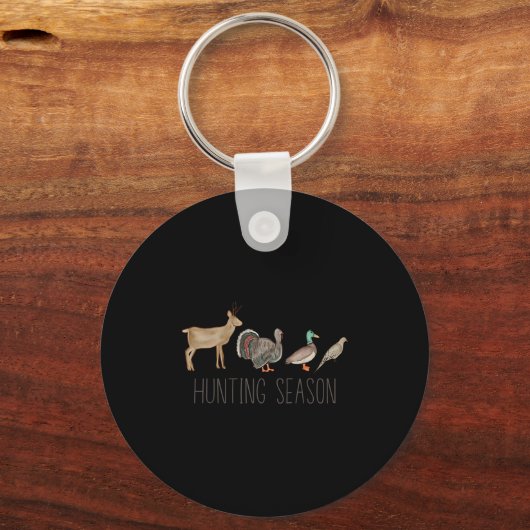 Hunting Season Kids Deer Turkey Duck Dove Toddler  Sleutelhanger (Voorkant)