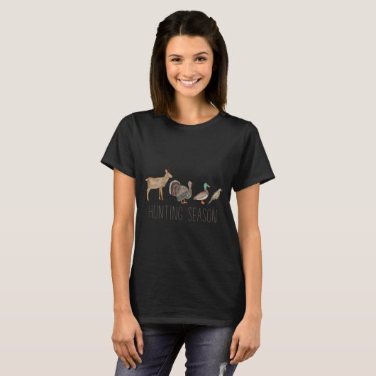 Hunting Season Kids Deer Turkey Duck Dove Toddler  T-shirt (Voorkant volledig)