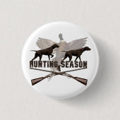 Hunting Season Ronde Button 3,2 Cm (Voorkant)