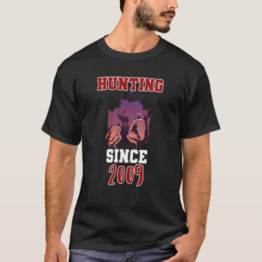Hunting since 2009 t-shirt (Voorkant)