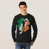 Hunting St Patrick's Day Shamrock Ireland F T-shirt (Voorkant volledig)